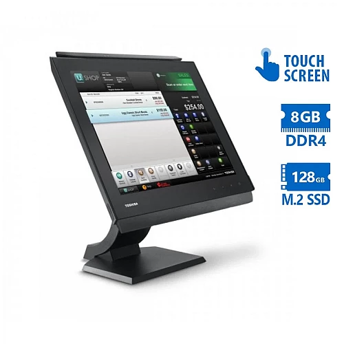 POS Toshiba 6140E4C AIO w/Touchscreen 15"/Celeron 3955U/8GB DDR4/128GB M.2 SSD/No ODD/Grade A
