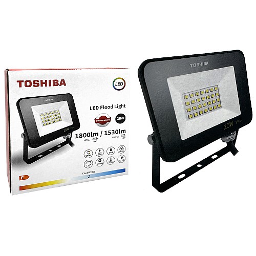 ΠΡΟΒΟΛΕΑΣ ΣΤΕΓΑΝΟΣ LED TOSHIBA IP65 20W 6500K