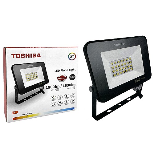ΠΡΟΒΟΛΕΑΣ ΣΤΕΓΑΝΟΣ LED TOSHIBA IP65 20W 3000K