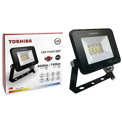 ΠΡΟΒΟΛΕΑΣ ΣΤΕΓΑΝΟΣ LED TOSHIBA IP65 10W 3000K