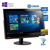 Lenovo (B) M900Z WiFi AIO w/Monitor 24FHD i5-6500/8GB DDR4/180GB SSD/DVD/Cam/10P Grade B Refurb