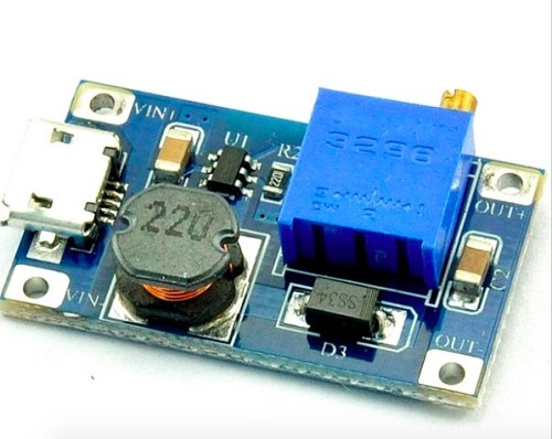 2A boost board DC-DC wide voltage input module adjustable