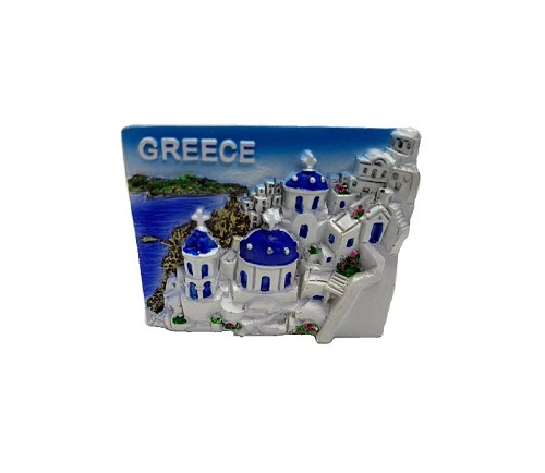 Tουριστικό μαγνητάκι Souvenir – Santorini Σετ 12pcs – Resin Magnet – Greece
