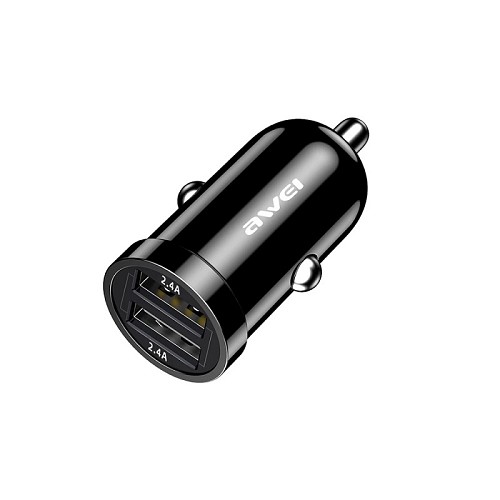 Φορτιστής αναπτήρα αυτοκινήτου με 2 θύρες USB – Quick Charger – C826 – AWEI