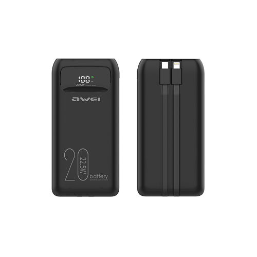 Powerbank – P169K – 20.000mah – AWEI Black