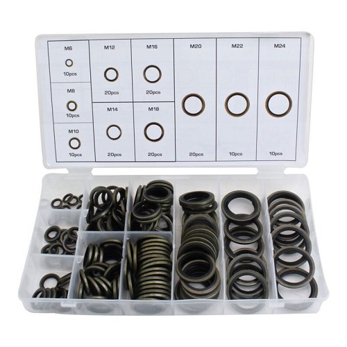 ASTA TOOLS Ροδέλες μεταλλικές με εσωτερικό λάστιχο 150 τμχ
