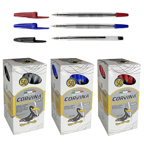 ΣΤΥΛΟ ΚΛΑΣΣΙΚΟ CORVINA BALLPOINT 1.0mm ΜΑΥΡΟ