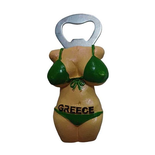 Tουριστικό μαγνητάκι Souvenir – Ανοιχτήρι – Woman Front Σετ 12pcs – Greece