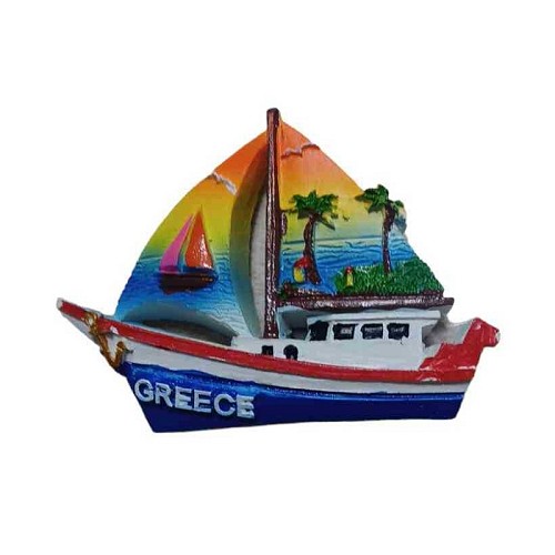 Tουριστικό μαγνητάκι Souvenir – Boat Σετ 12pcs – Greece