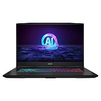 MSI Laptop KATANA A17 AI B8VE 17.3 FHD IPS 144Hz/R7-8845HS/16GB/1TB SSD NVMe PCIe4/GeForceRTX4050/W11H