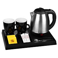 Δίσκος καλωσορίσματος LIFE Welcome με inox βραστήρα 1.2L, max. 1360W και 2 κούπες