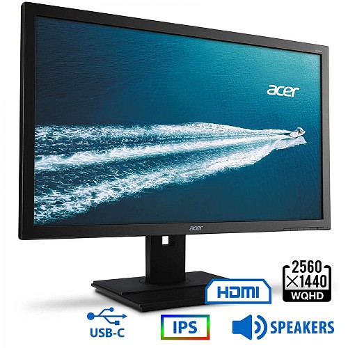 Used Monitor B276HUL IPS LED/Acer/27"WQHD/2560x1440/Wide/Black/w/Speakers/DP & HDMI USB Type-C & USB