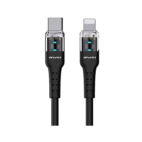 Καλώδιο φόρτισης & data – Type-C to Lightning – Fast Charge – CL-138L – 60W – AWEI