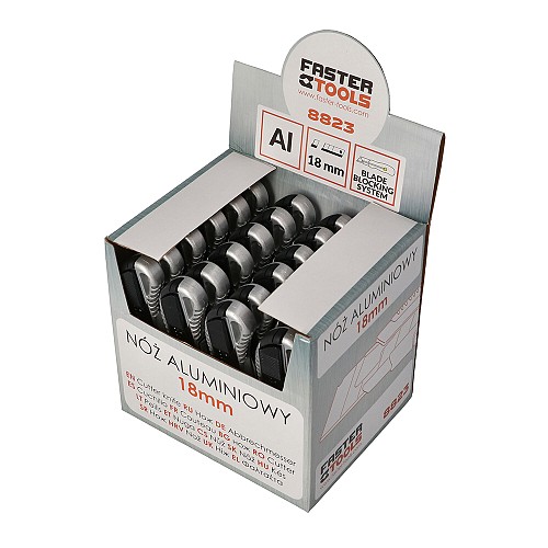 Σετ μαχαίρια αλουμινίου 18mm 24τεμ Faster