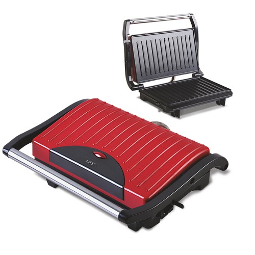 Τοστιέρα με grill πλάκες 700W LIFE Scarlet