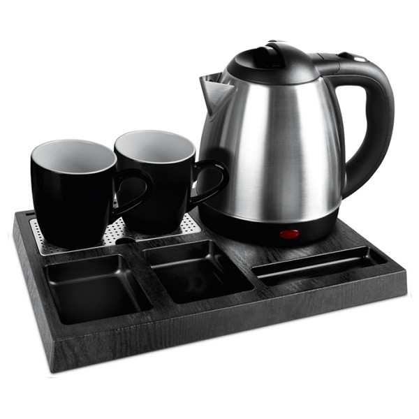Δίσκος καλωσορίσματος LIFE Welcome με inox βραστήρα 1.2L, max. 1360W και 2 κούπες