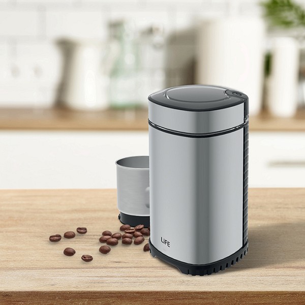 Ανοξείδωτος ηλεκτρικός μύλος καφέ, 150W LIFE ARABICA