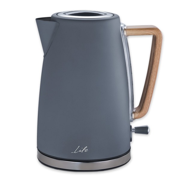 Premium design βραστήρας 1.7L 2200W σε γκρι χρώμα LIFE RITZ Grey