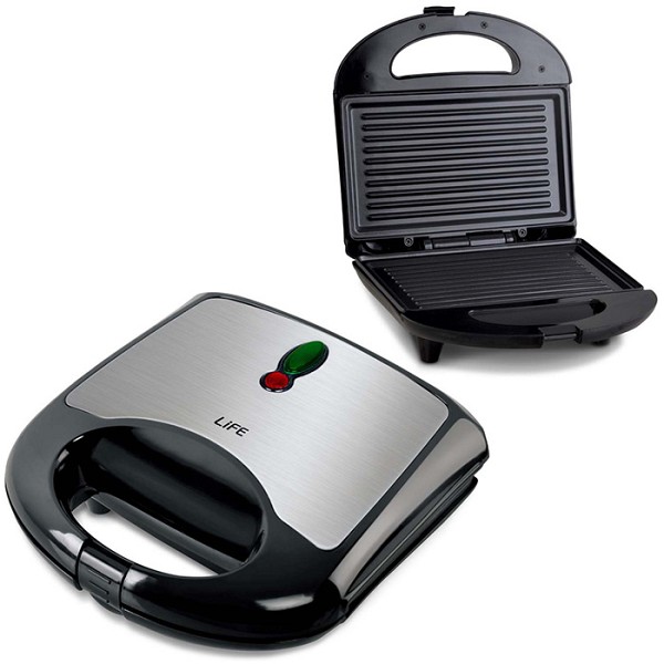 Τοστιέρα με grill πλάκες 700W LIFE Toastie