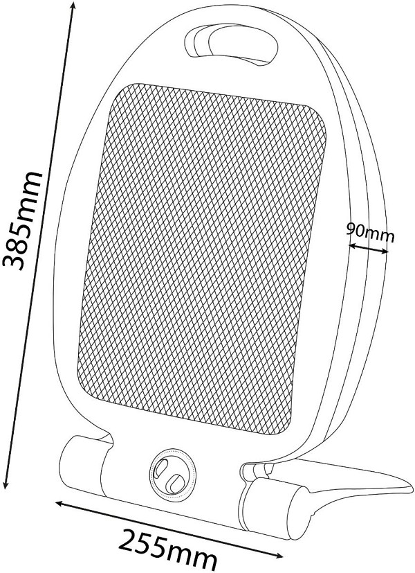 Entac Θερμάστρα Χαλαζία 400/800W N