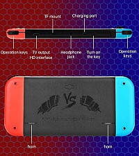 Φορητή κονσόλα παιχνιδιών – X80 – Red/Blue