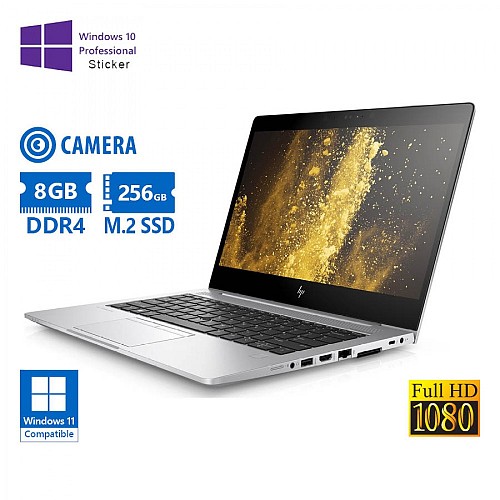 HP Elitebook 830 G5 i5-8350U/13.3"FHD/8GB DDR4/256GB M.2 SSD/No ODD/Camera/10P Grade A Refurb
