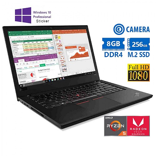 Lenovo ThinkPad A485 Ryzen 5 Pro 2500U/14"FHD/8GB DDR4/256GB M.2 SSD/w/Radeon Vega 8 Graphic