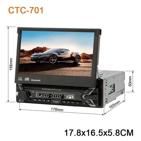 Ηχοσύστημα αυτοκινήτου 1DIN με οθόνη – 7” – CTC-701 – Android – 1+32G – 003522