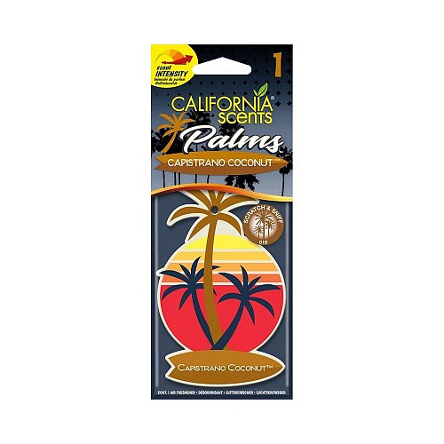 California Scents Κρεμαστό Αρωματικό Αυτοκινήτου Hang Out Palms Capistrano Coconut (HO-1216) (CALSHO-1216)