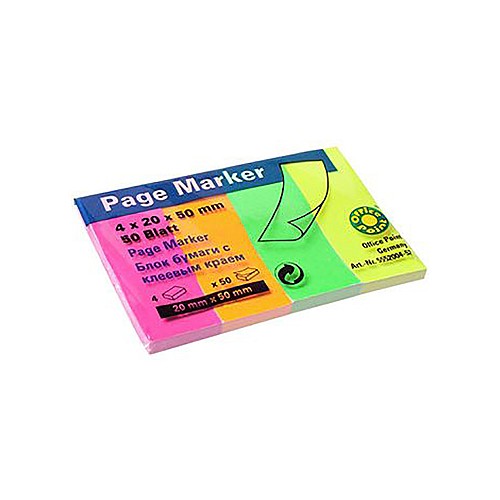 Officepoint Σελιδοδείκτης 20×50, 4×50φ., neon mix (MAG-5552004-52) (OFPMAG-5552004-52)