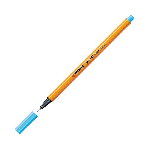 Μαρκαδόρος Σχεδίου STABILO Point 88 0.4 mm (Neon Blue) (88/031)