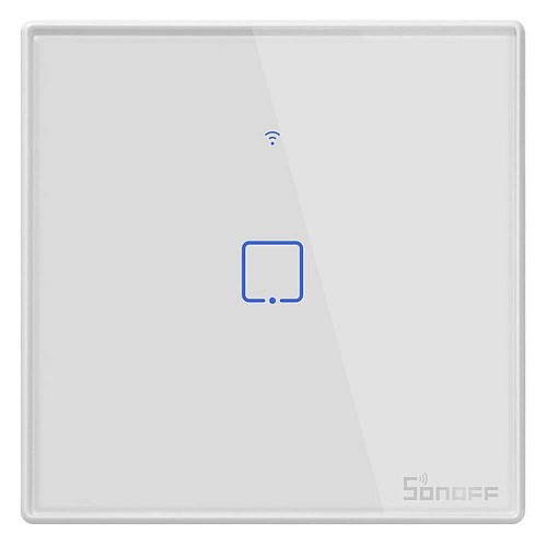SONOFF Smart Διακόπτης T2EU1C-RF 433MHz, Αφής, Μονός, Λευκός (TX-T2EU1C-RF) (SONTXT2EU1C)