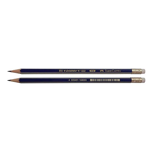 Faber-Castell Goldfaber 1222 Μολύβι HB με Γόμα Μπλε (116800) (FAB116800)