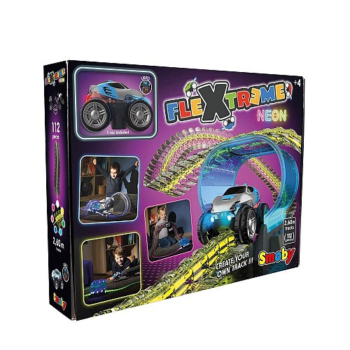 Smoby Flextreme Neon Car Track with Car Starter Set (180917) (SMO180917)