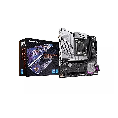 Gigabyte B760M Aorus Elite AX (rev. 1.0) Motherboard Micro ATX 1700 (B760M AORUS ELITE AX)