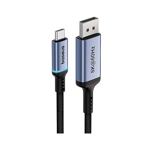 Baseus Καλώδιο USB-C σε DisplayPort 2m Μαύρο (B0063370D111-01) (BASB0063370D111-01)