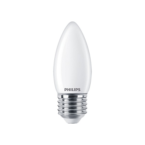 Philips E27 LED WarmGlow Mat Candle Bulb 3.4 (40W) (LPH02590) (PHILPH02590)