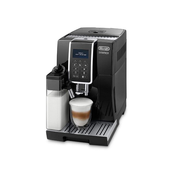 DeLonghi Dinamica Αυτόματη Μηχανή Espresso 1450W Πίεσης 15bar για cappuccino με Μύλο Άλεσης Μαύρη (ECAM350.55.B) (DLGECAM350.55.B)