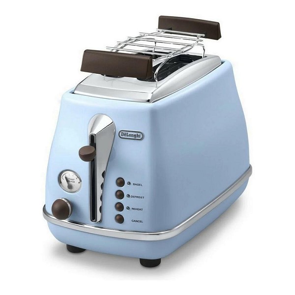 DeLonghi Icona Vintage Φρυγανιέρα 2 Θέσεων 900W Μπλε (CTOV2103AZ) (DLGCTOV2103AZ)