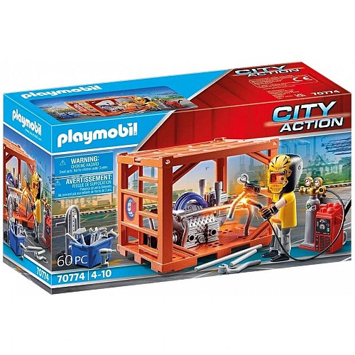 Playmobil City Action Κατασκευαστής Container για 4-10 ετών (70774) (PLY70774)