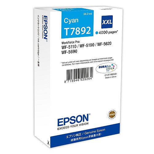 Epson Μελάνι Inkjet T789 XXL Cyan (C13T789240) (EPST789240)