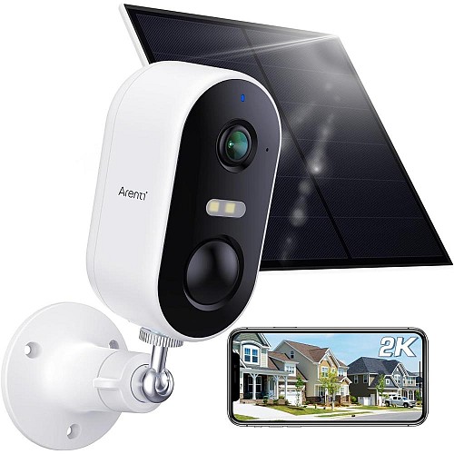 Arenti Wire-Free Outdoor UHD 2.5K/4MP Pan Tilt Zoom 4G/LTE Battery Camera with Solar Panel (GO3G+SP2) (AREGO3G-SP2)