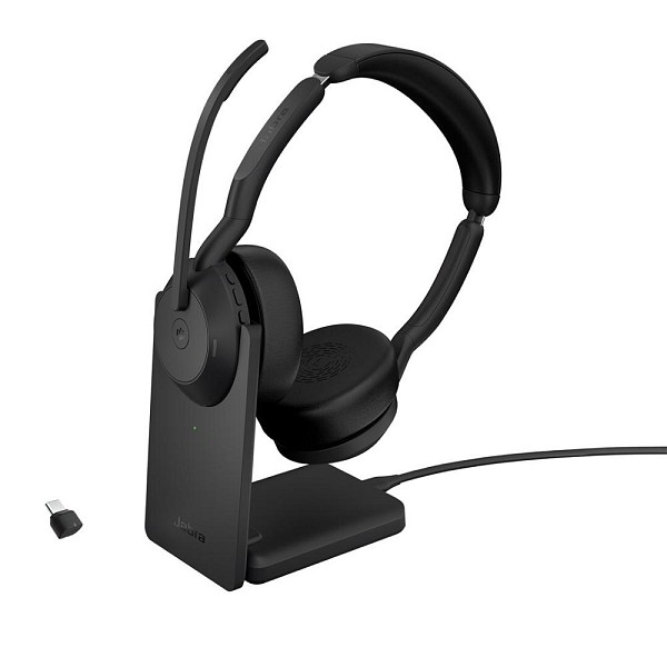 Jabra Headset Evolve2 55 MS Stereo Bluetooth USB-C (25599-999-889) (JAB25599-999-889)