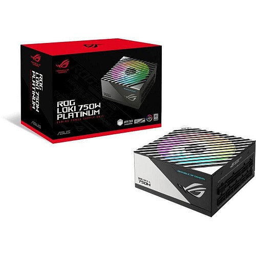 ASUS ROG Loki SFX-L 750W Platinum power supply unit 20+4 pin ATX Black, Silver (90YE00N4-B0NA00) (ASU90YE00N4-B0NA00)