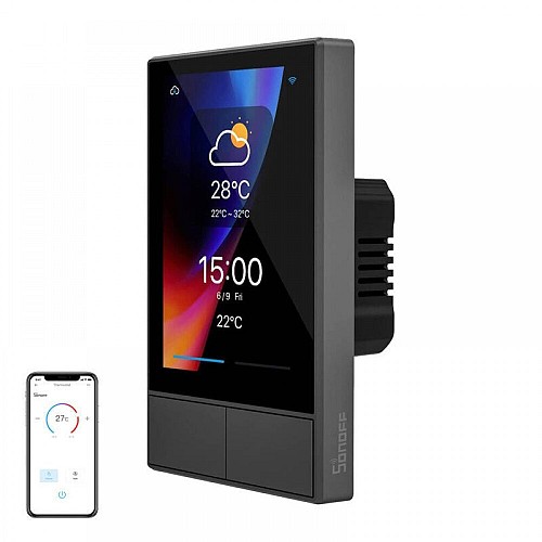SONOFF Έξυπνος πίνακας ελέγχου WiFi NSPanel (μαύρο, 120mm) (NSPanel-US) (SONNSPANEL-US)