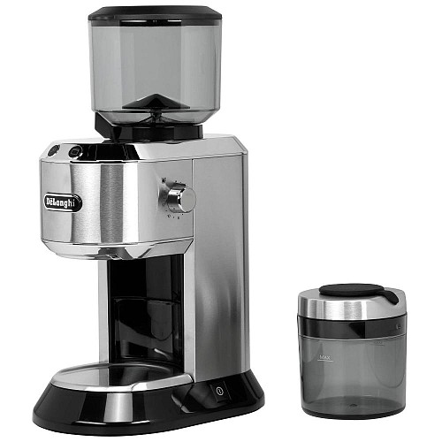 De'Longhi Ηλεκτρικός Μύλος Καφέ 150W με Χωρητικότητα 350gr και 18 Επίπεδα Άλεσης Ασημί (KG520.M) (DLGKG520.M)