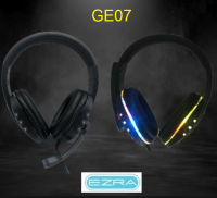 Ακουστικά κεφαλής Gaming 3.5mm με μικρόφωνο και φώτα RGB GE07 EZRA EZRA