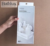 Ορθογώνιο ράφι με βεντούζες 30162 BATHLUX 87390 BathLux