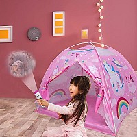 Παιδική σκηνή με θόλο φακό-προτζέκτορα και διαφάνειες Μονόκερος LOGIANIS OEM