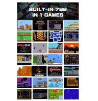 Παιχνιδομηχανή χειρός 16-bit  με 788 παιχνίδια 8718 8109 OEM